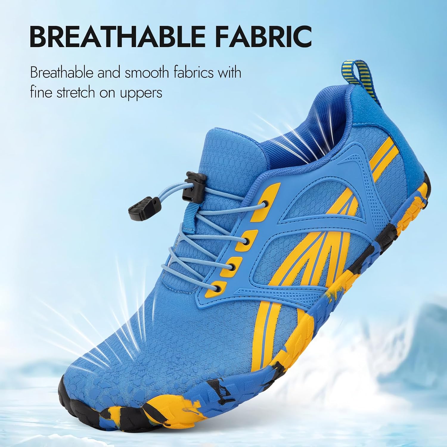 ATHMILE Barefoot Water Shoes Women Men Wide Non Slip Aqua Beach River Pool