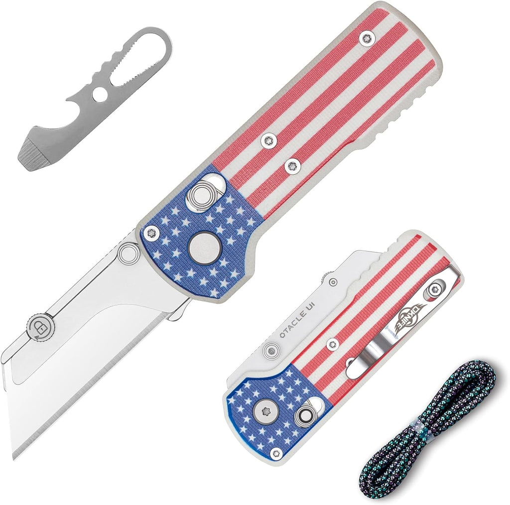 OKNIFE Otacle U1 Folding Utility Knife with Quick Change Blade & Rail Lock