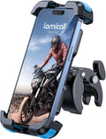Lamicall Motorcycle Bike Phone Holder with Upgrade Quick Install Bar Clip
