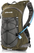 VibrelliVibrelli Hydration Backpack & 2L Hydration Bladder - High Flow Bite Valve - Hydration Pack for Cycling, Running, Hiking