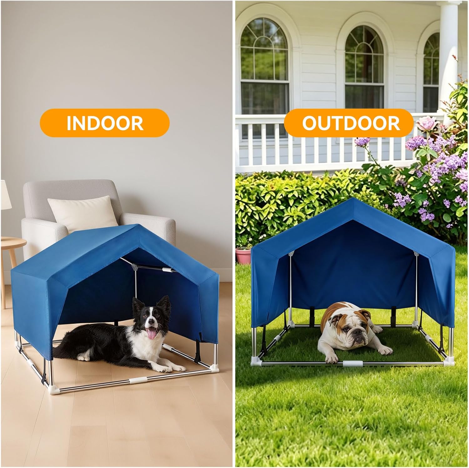 Dog Tent for Outside, Dog Shade for Medium Dogs, Pet Shelter for Indoor