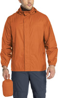 33,000ft Men's Packable Rain Jacket Lightweight Waterproof Golf Raincoat