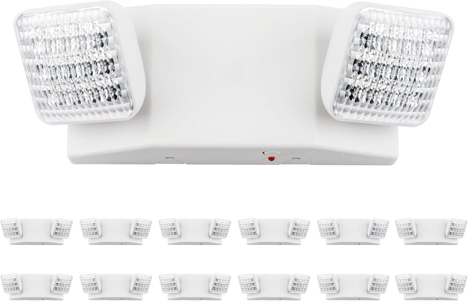 LIT-PaTH LED Emergency Light for Business, Battery Backup, 2 Pack