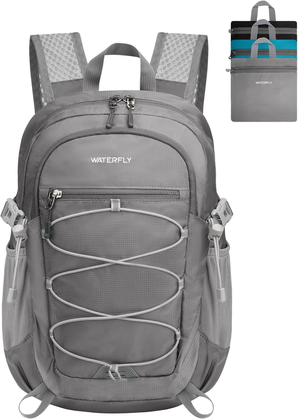 WATERFLY Small Lightweight Packable Backpack, Mini Foldable Travel Daypack