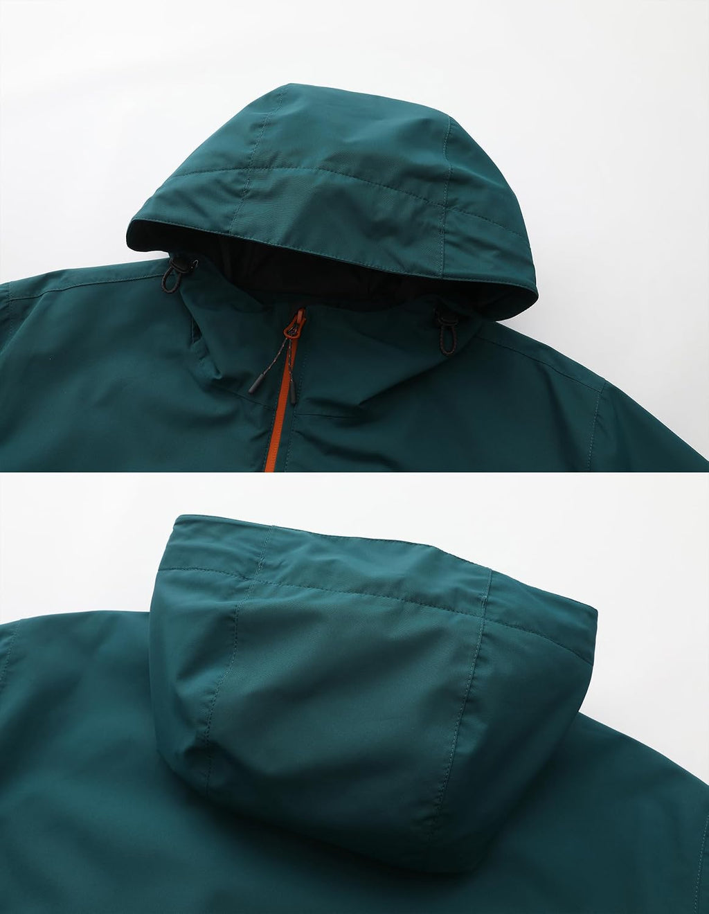 NORDIC OUTLAND Mens Lightweight Hooded Waterproof Rain Jacket Breathable Raincoat Shell for Outdoor Mountain Hiking