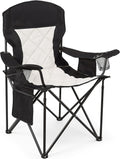 Heavy Duty Camping Chair for Adults, Padded Folding, 330LBS