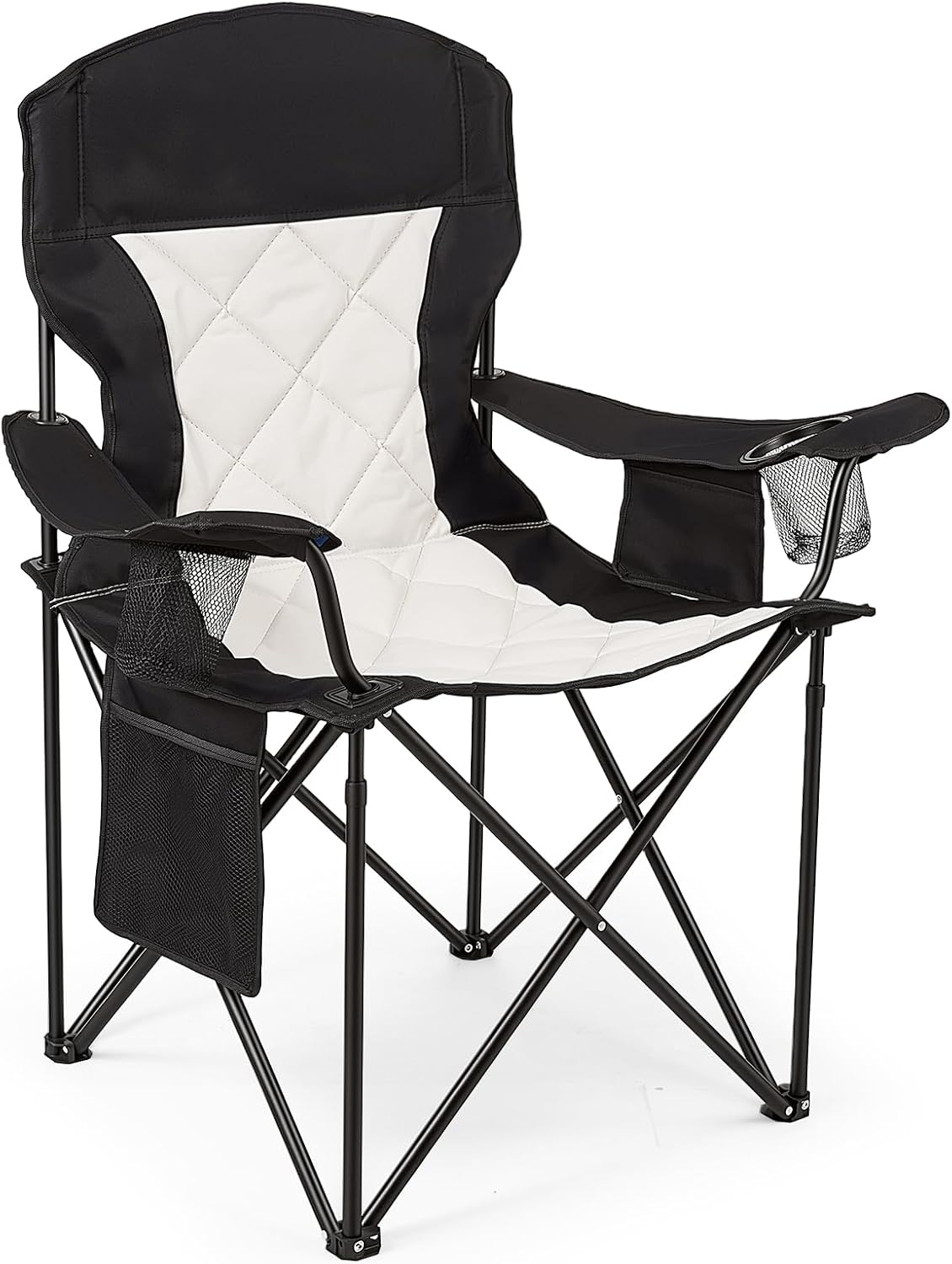 Heavy Duty Camping Chair for Adults, Padded Folding, 330LBS