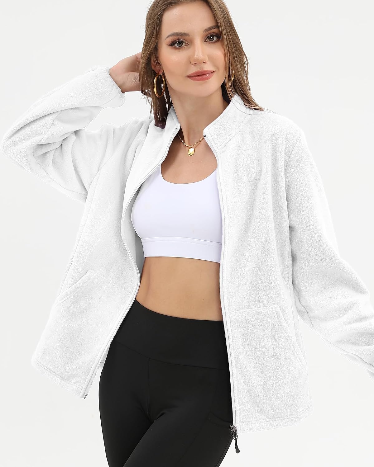 Argstar Women's Fleece Jacket 6 Pockets (XS-2XL)