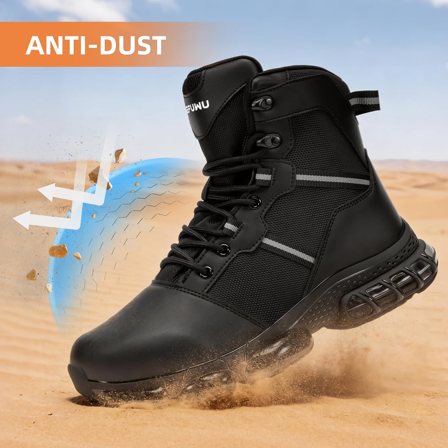 Military Tactical Boots Women Wide Waterproof 6 Inches