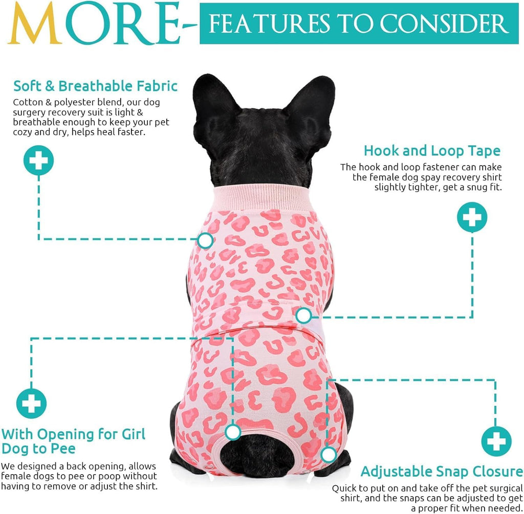 KOESON Lightweight & Soft Surgery Recovery Suit for Large Dogs Female Male