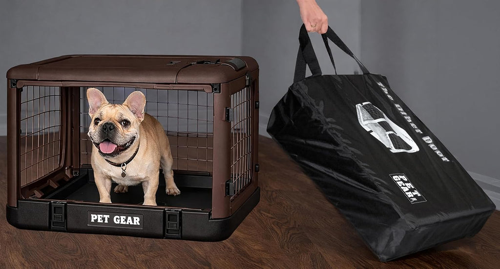 Pet Gear The Other Door 4 Door Steel Crate for Dogs/Cats, 36", Coffee Bean