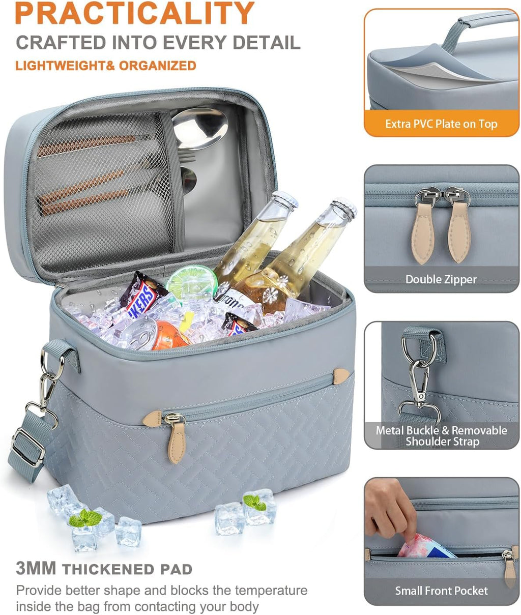 Capolo Lunch Bag for Women Men Insulated Lunch Tote Leakproof Lunchbox Bags