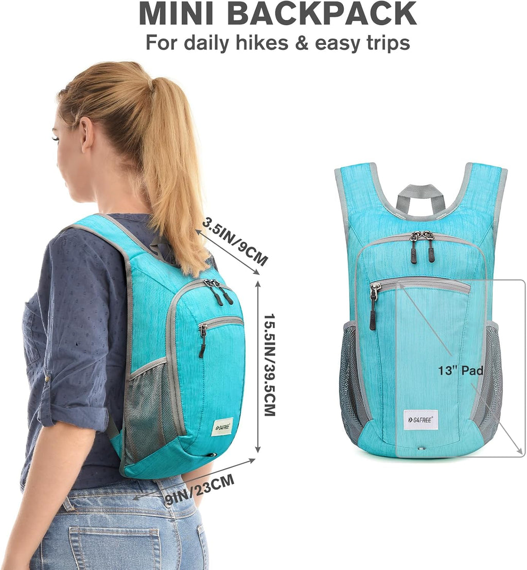 G4Free 10L/15L Hiking Backpack Lightweight Packable Hiking Daypack Small Travel Outdoor Foldable Shoulder Bag