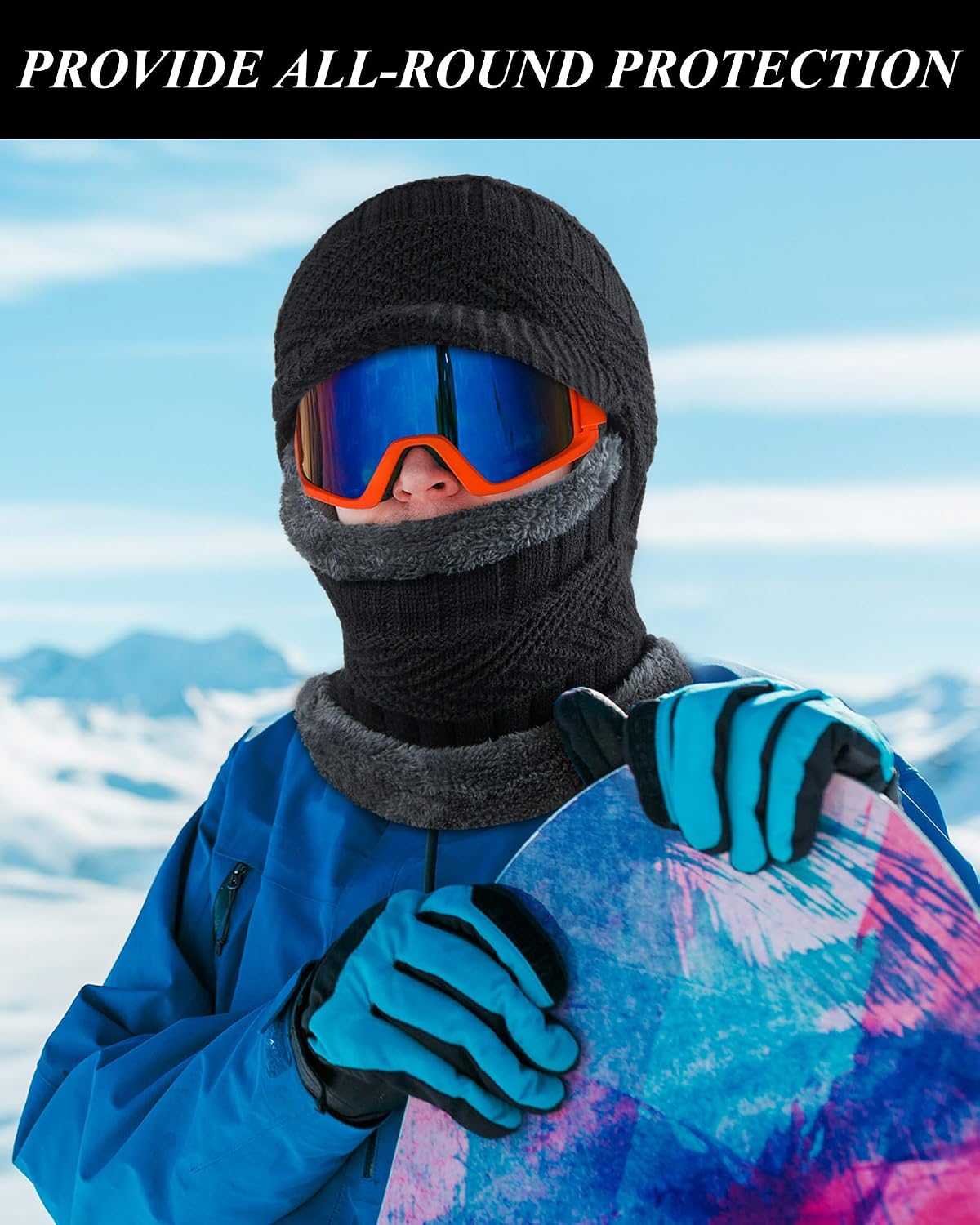 Syhood Winter Balaclava Ski Mask Fleece Lined