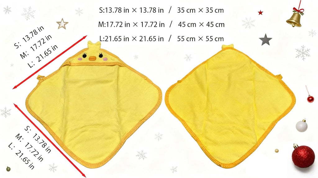 Dog Hooded Bathrobe Towel Fast Drying Absorbent Bath Warm Blanket