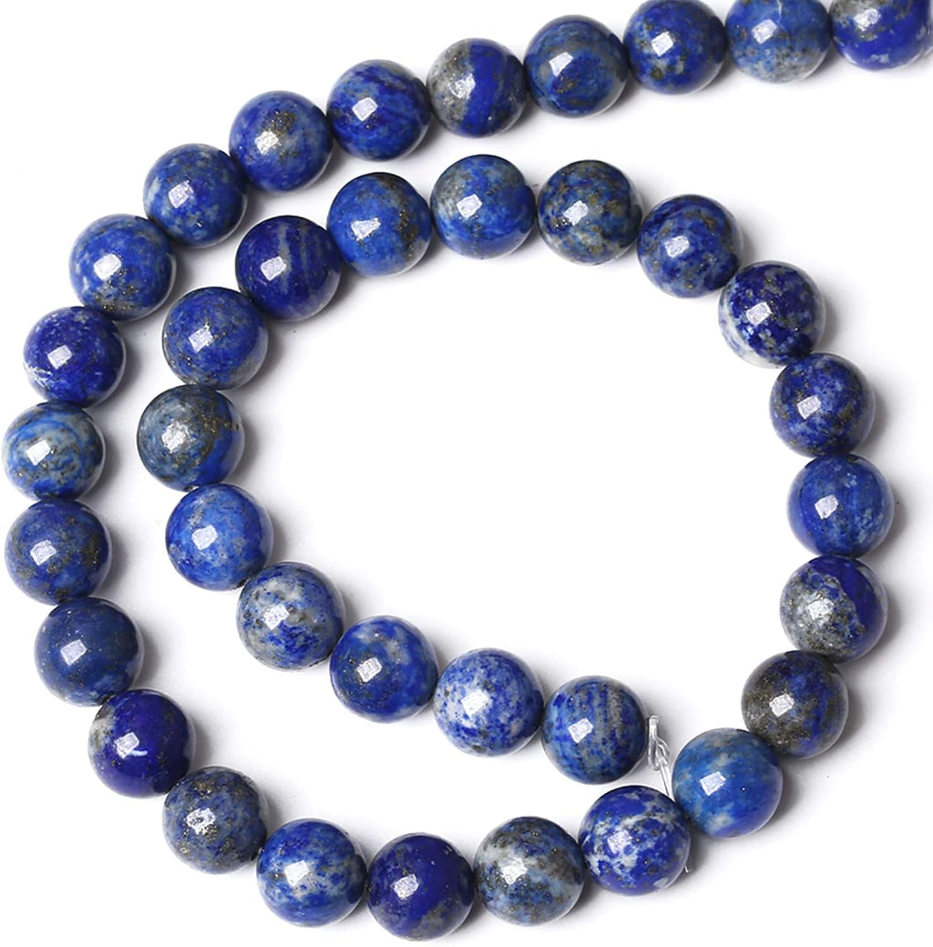 10MM 36PCS Natural Stone Blue Lapis Lazuli A Grade Gemstone Beads for Jewelry Making DIY Bracelet Crystal 1 Strand