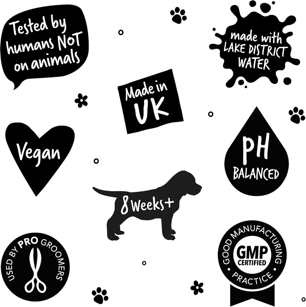 BUGALUGS Baby Fresh Dog Shampoo 16.85 FL Oz - Grooming Product for Smelly Dogs with Baby Powder Scent - Best Puppy Shampoo, Conditioner, Vegan and Professional Pet Shampoo