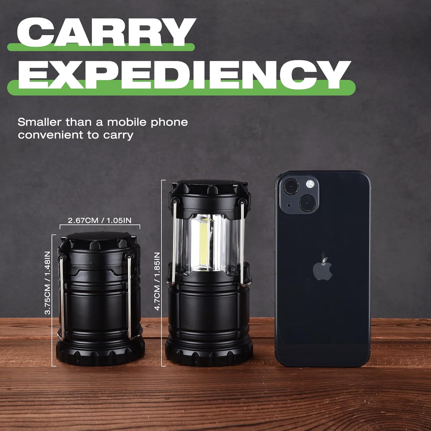 KPKJOO Lantern Collapsible Camping Light, Battery Operated Lanterns LED Super Bright for Power Outages Indoor Emergency Outdoor Camping Hiking Kit (4, COB)
