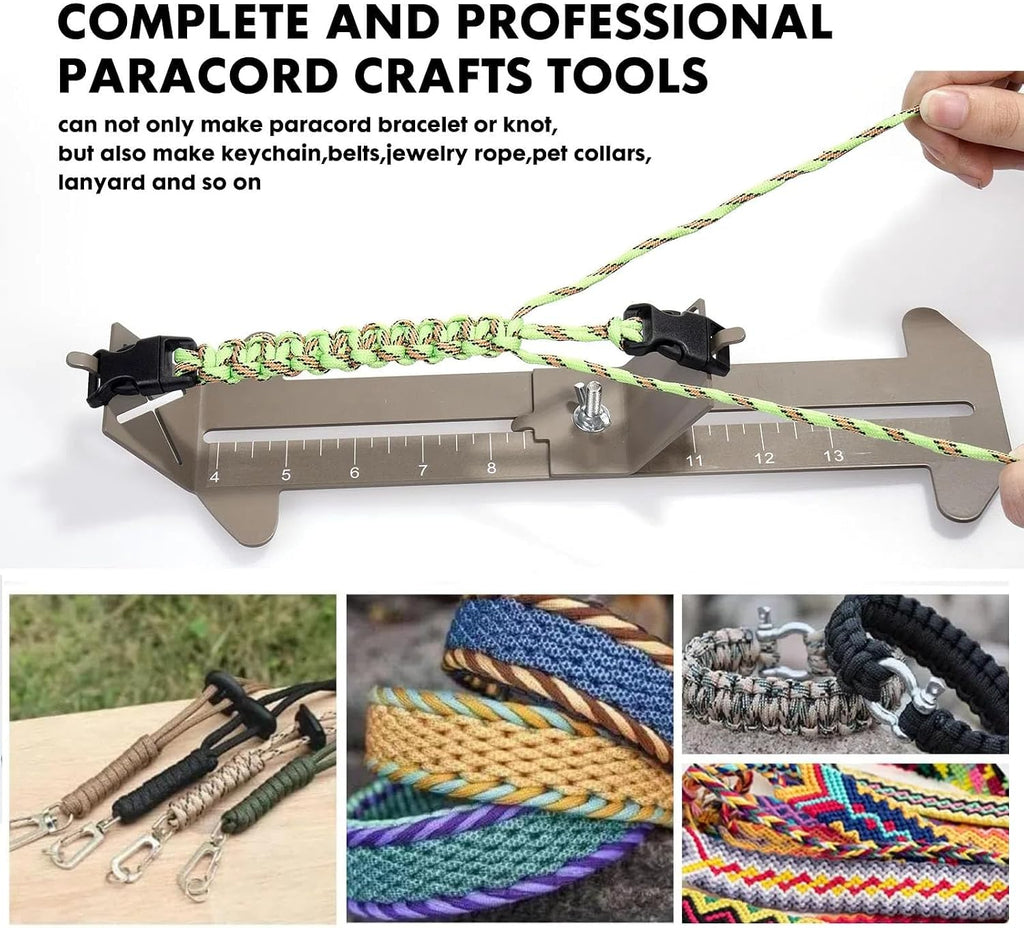 KOKKOYA Metal Paracord Bracelet Jig Dog Collar Making Kit 4 to13 inch