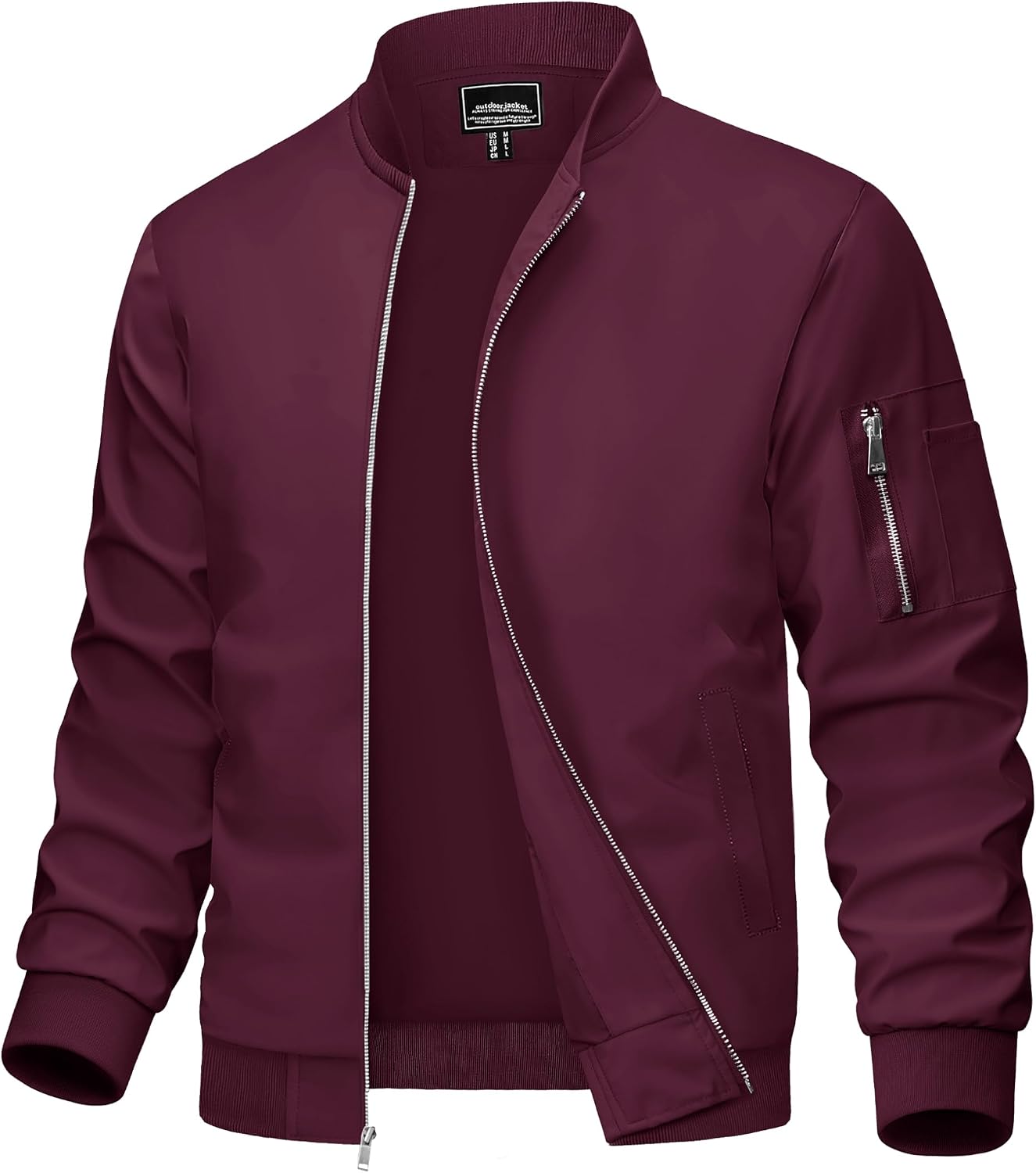 MAGCOMSEN Men's Bomber Jacket Lightweight Windbreaker Spring Fall Jacket