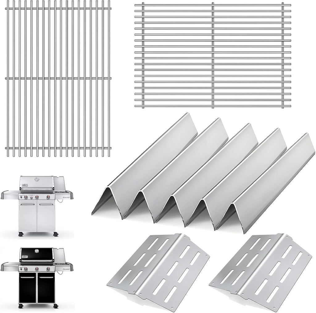 Grill Burner Tube 19.5 Inch Replacement for Weber Genesis 300 Series, Genesis E310 E320 E330 S310 S320 S330 Gas Grills, 62752 LP 3 Burners Tube Set Fits Up Front Control