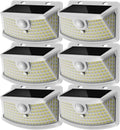 Aootek Solar Motion Sensor Lights Outdoor 120 LEDs, White, 6 Pack