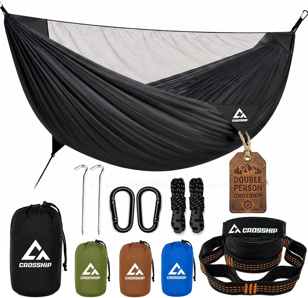 2 Adults Camping Hammock with Mosquito Net