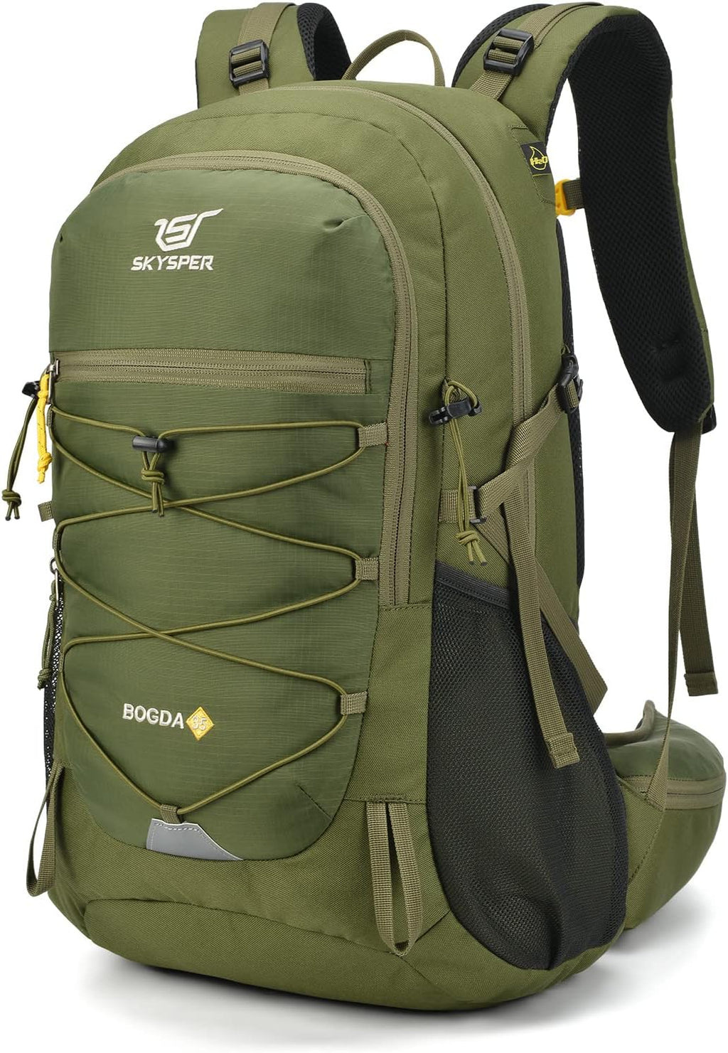SKYSPER Hiking Backpack for Men Women, 35L Lightweight Travel Daypack, Outdoor Camping Back Pack with Multiple Compartments, Durable for Weekend Getaway