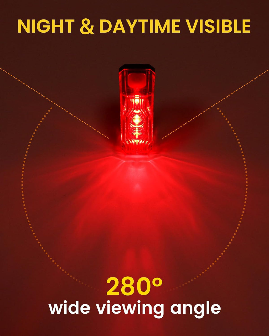 RAVEMEN TR150/TR250 Bike Tail Light, 280° Visible Bike Rear Light