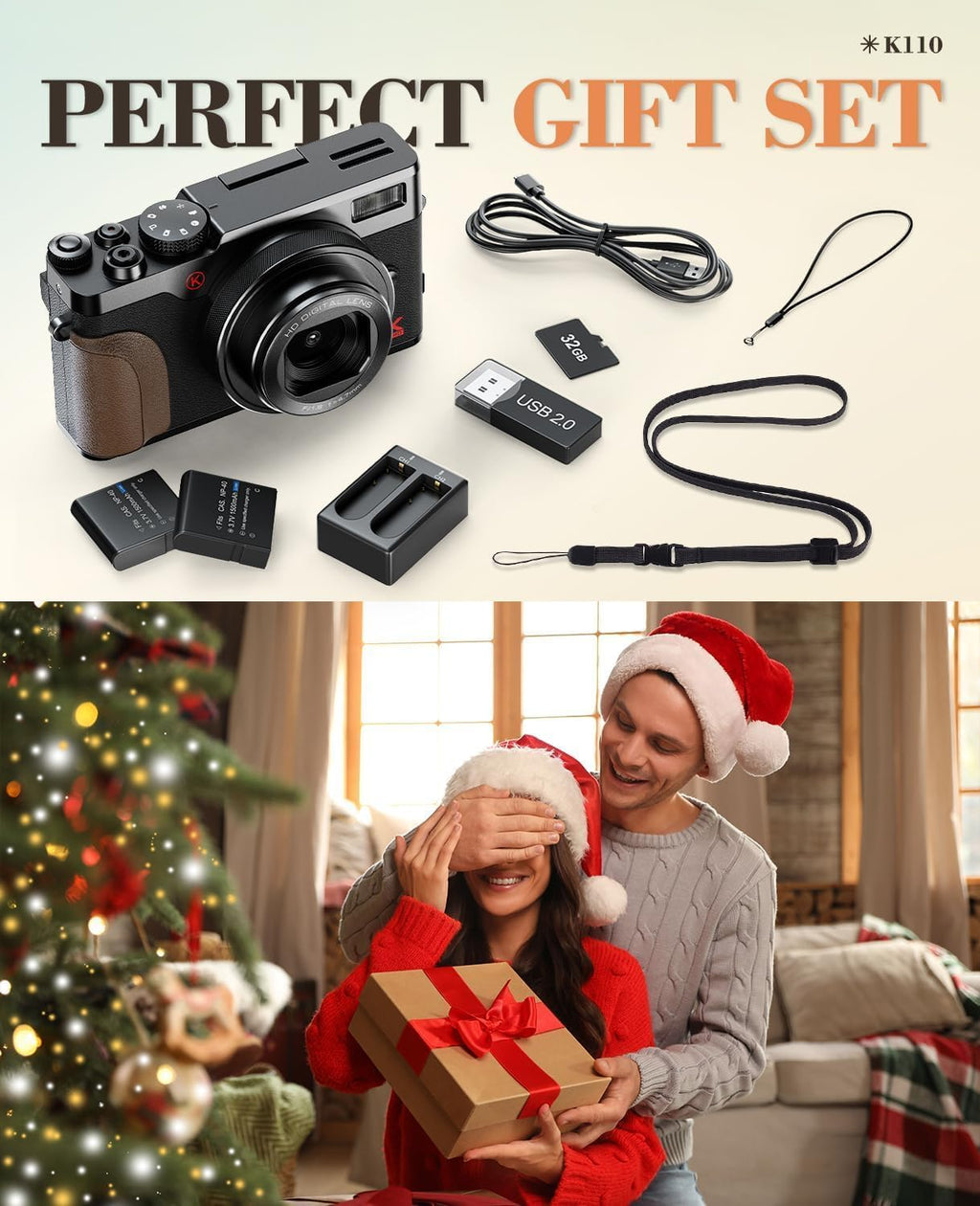 5K 64MP Digital Camera for Photography & YouTube Vlogging - 18X Zoom UHD Autofocus Video Camera with 3" 180° Flip Screen, 64GB TF Card & 2 Batteries - Compact Travel
