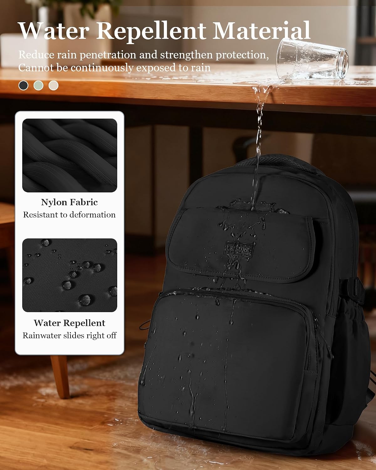 Simple Aesthetic Black Backpacks For School,Lightweight Casual College Backpack Women,Travel Laptop Daypack Men,Waterproof Middle School Book bag For Teens Boys Girls
