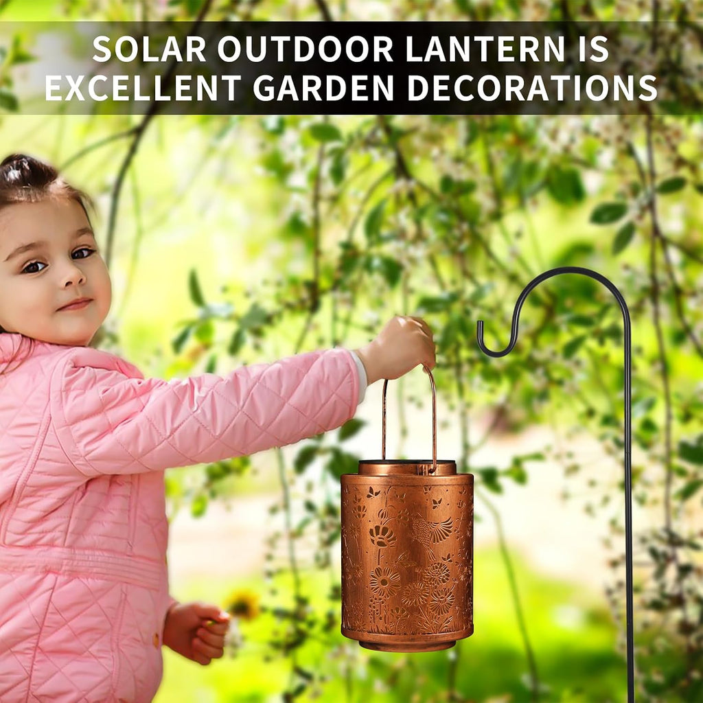 Solar Lanterns Hanging Waterproof Birds Garden Decor Solar Lights