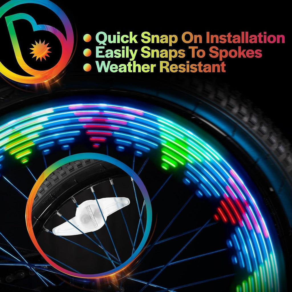 Brightz LED Bike Spoke Pattern Light for Bike Wheels