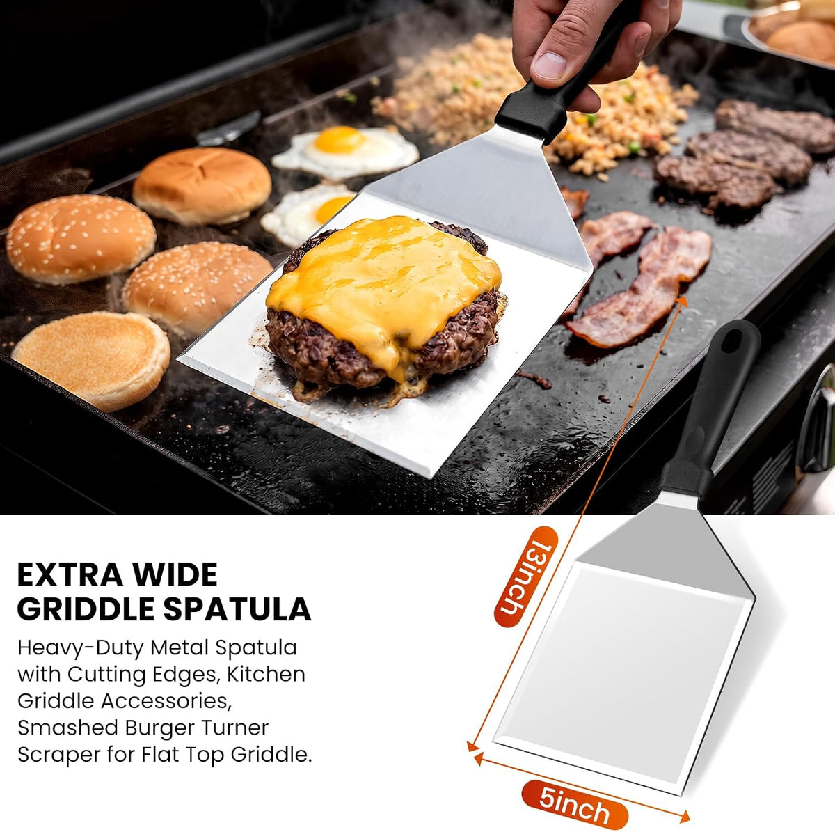 Griddle Accessories Kit for Blackstone and Camp Chef, Flat Top Grill