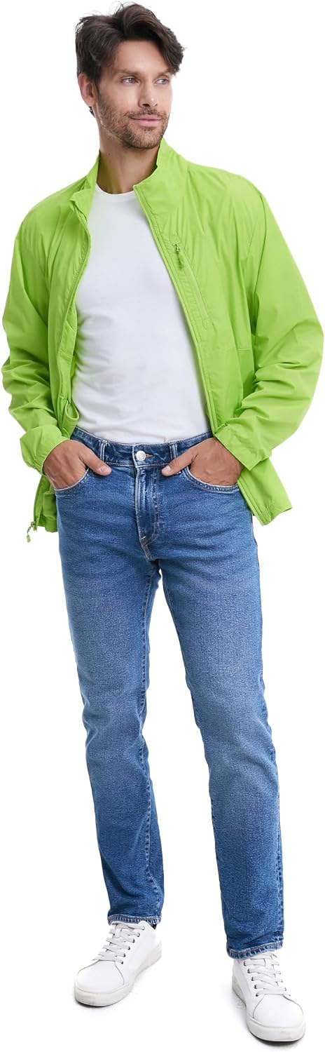 TRAILSIDE SUPPLY CO. Mens Windbreaker Jackets Lightweight Packable Jacket