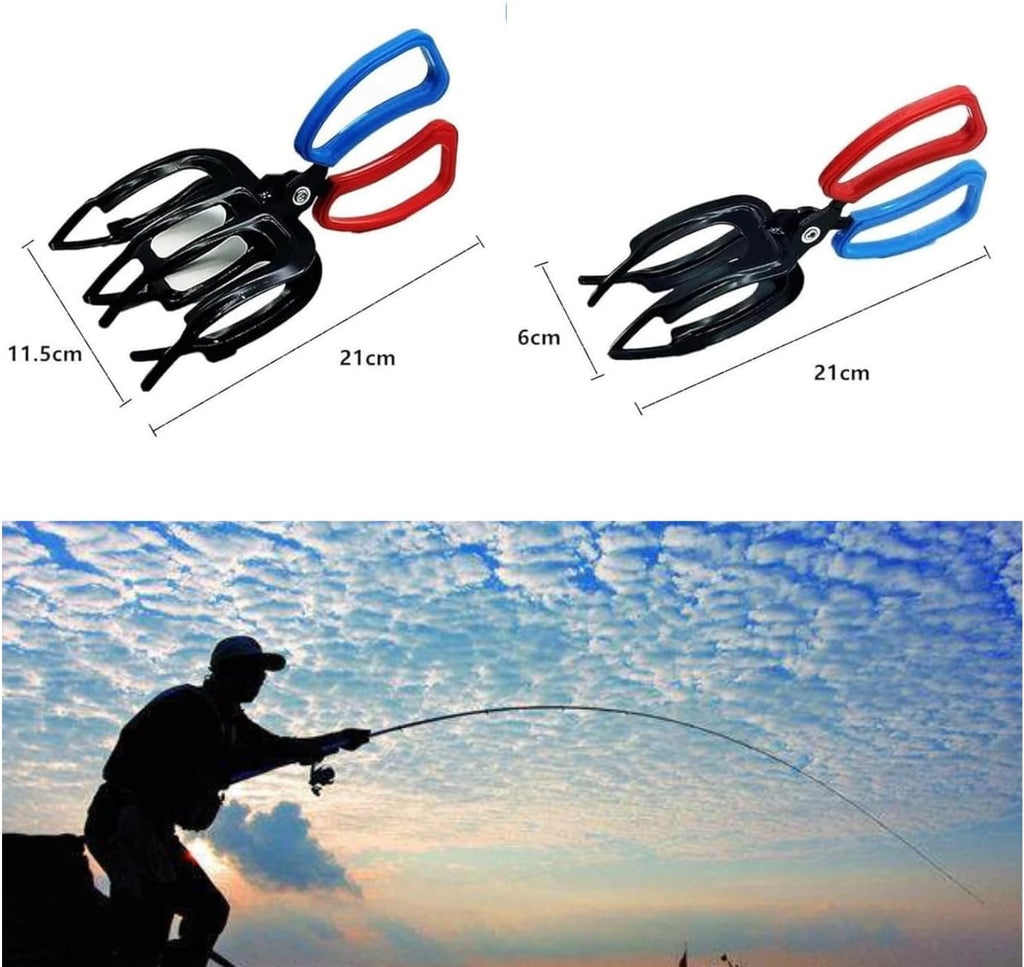 3 Claw Fish Gripper, Metal Fishing Pliers Gripper Catch Fish Control Clamp, Must Have Fishing Pliers Control Tool Fishing Accessories for Most Freshwater Fish Grip Tackle Holder