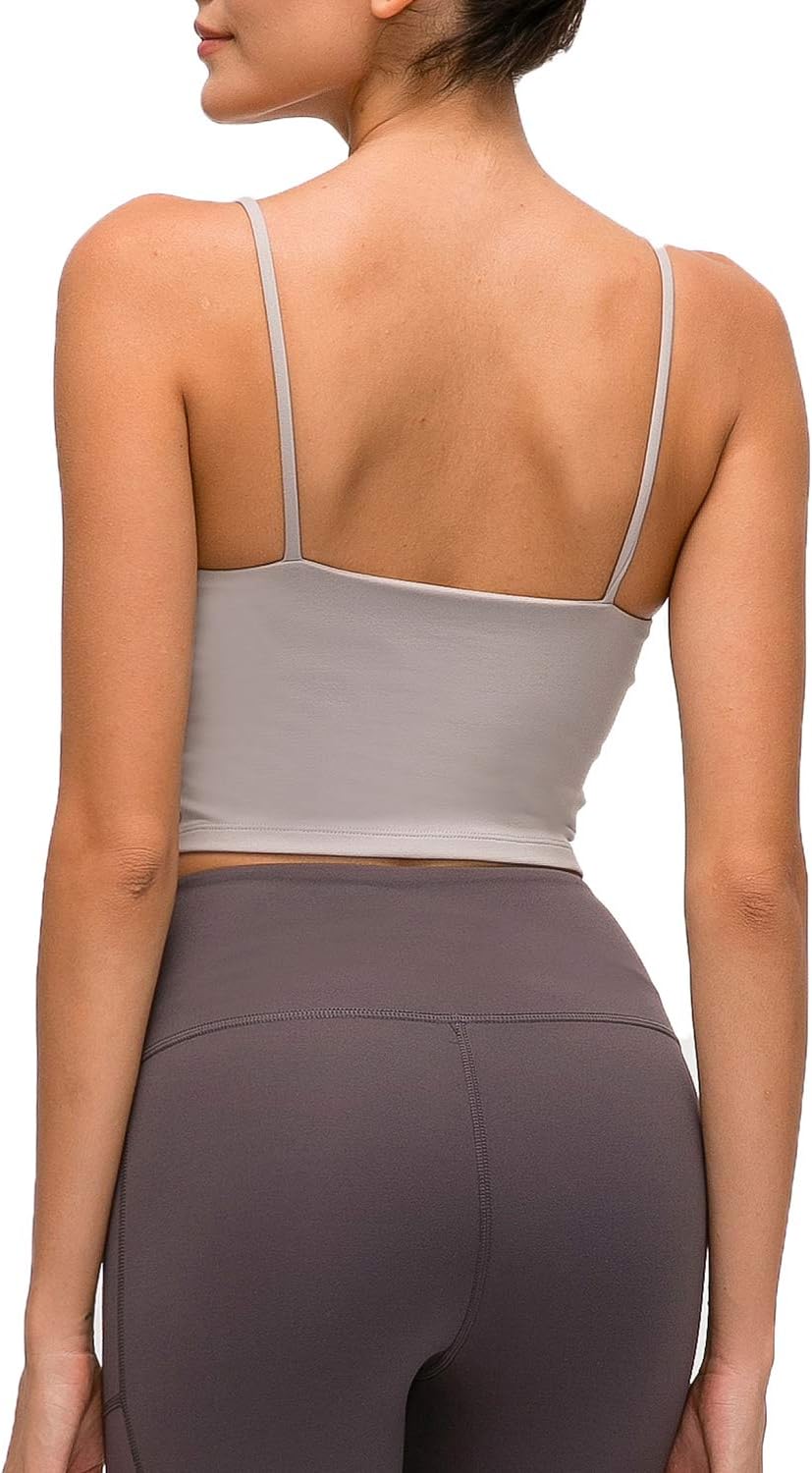 Lemedy Women Padded Sports Bra Yoga Tank Top
