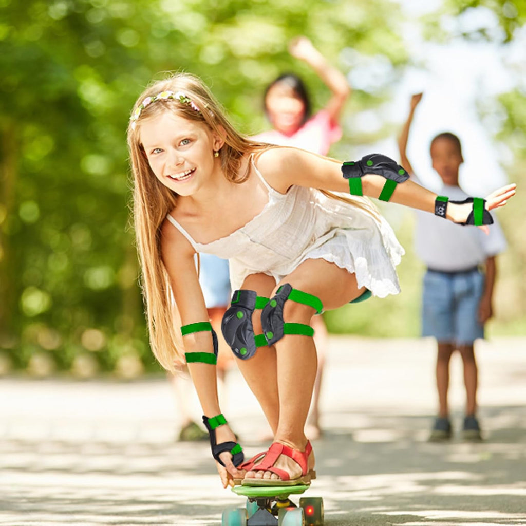 Kids/Youth Knee Pads Elbow Pads with Wrist Guards Protective Gear Set