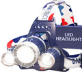 DanForce Headlamp. USB Rechargeable LED Head Lamp. Ultra Bright LUMINUS 1080 Lumen Headlamp Flashlight + Red Light. HeadLamps for Adults, Camping, Outdoors & Hard Hat Light. Zoomable IPX54 Headlight