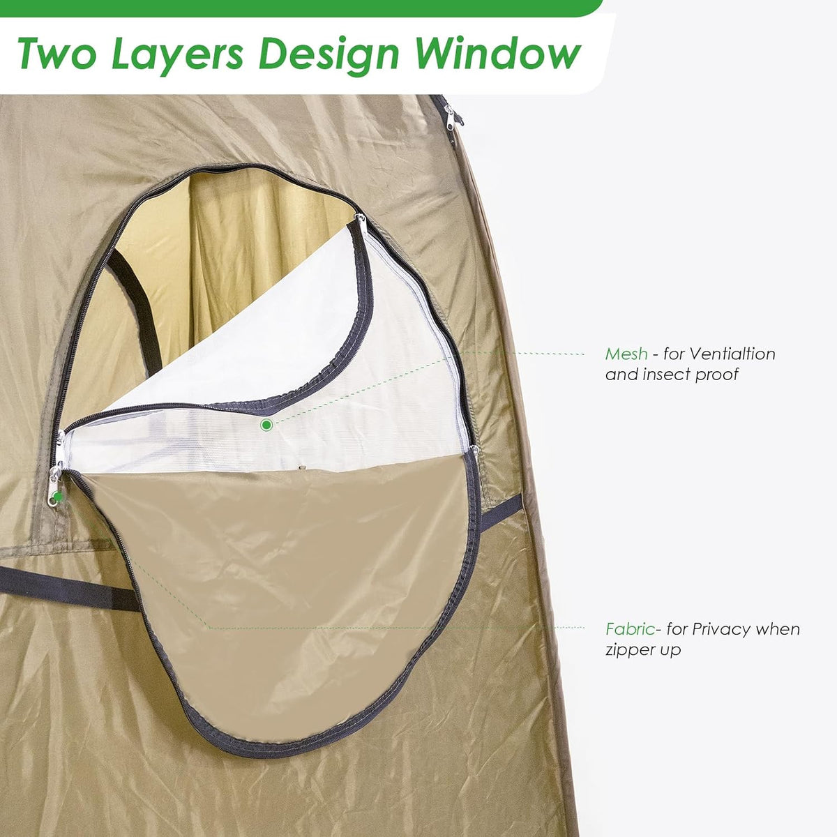 Portable Privacy Tent - Pop Up Shower & Changing Room for Outdoor Camping