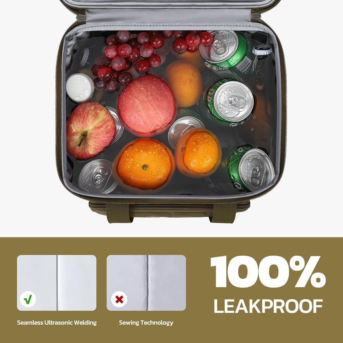 Maelstrom 23L Insulated Lunch Box, Expandable Double Deck Cooler Bag