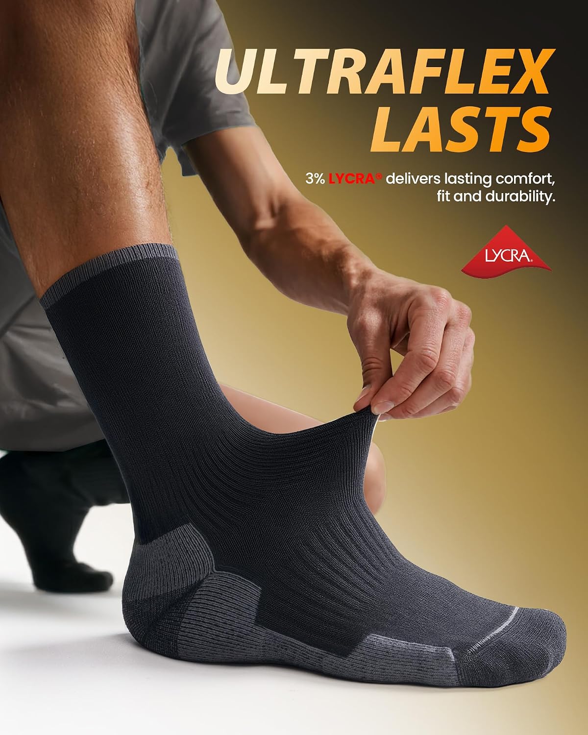 RUIXUE Merino Wool Hiking Socks for Men Women, OEKO-TEX & GRS Certified, Seamless Toe, Terry Cushioned -3 Pairs