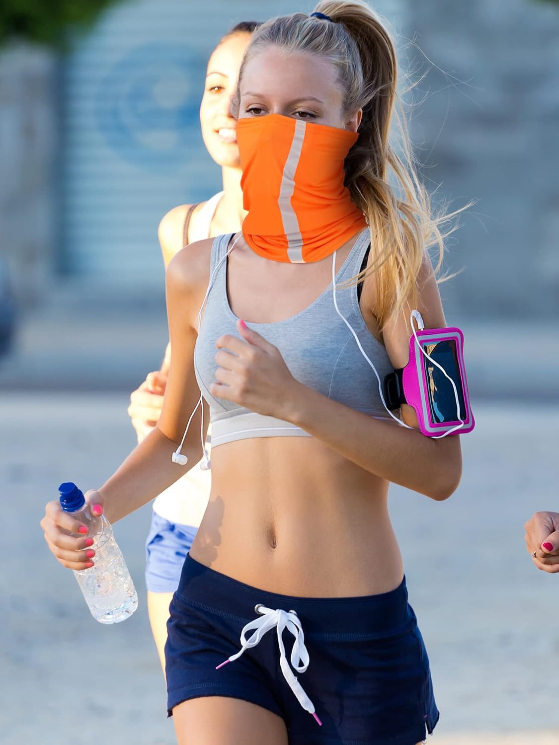 SATINIOR 8 Pack Reflective Neck Gaiters UV Protection Cooling Face Masks