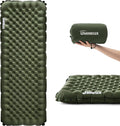 UMINEUX Inflatable Sleeping Pad for Camping, 9.0 R-Value Insulated Camping Pad, Compact All Season Backpacking Sleeping Pad, Lightweight Sleeping Mat for Outdoor Hiking, 75.9 × 25.6in, Green