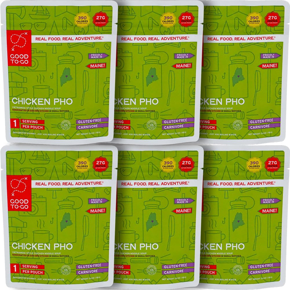 GOOD TO-GO Mexican Quinoa Bowl (6-Pack of Single Servings) | Camping & Backpacking Food | Just Add Water Backpacking Meals | Good To-Go Dehydrated Meals Taste Better Than Freeze Dried Food
