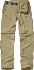 Mens Hiking Pants Cargo Safari Pants for Men Zip Off Outdoor Convertible