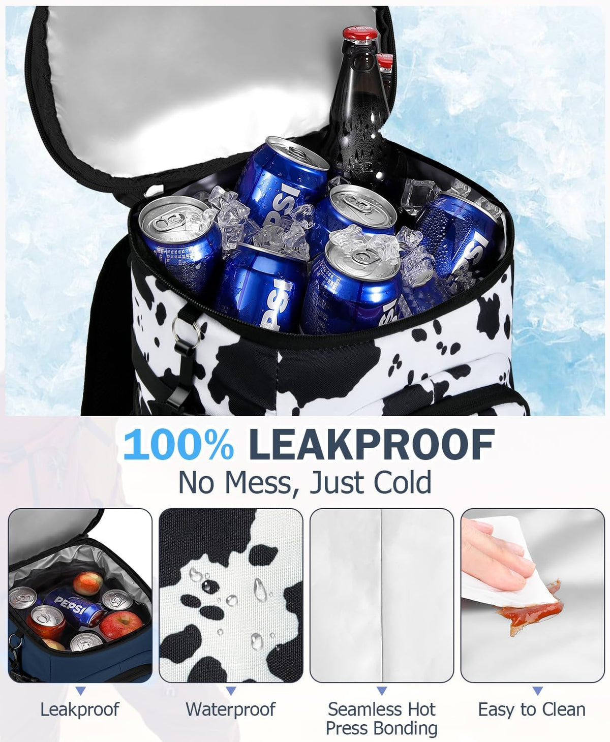 Cooler Backpack, Soft Leak Proof Backpack Coolers for Men Women