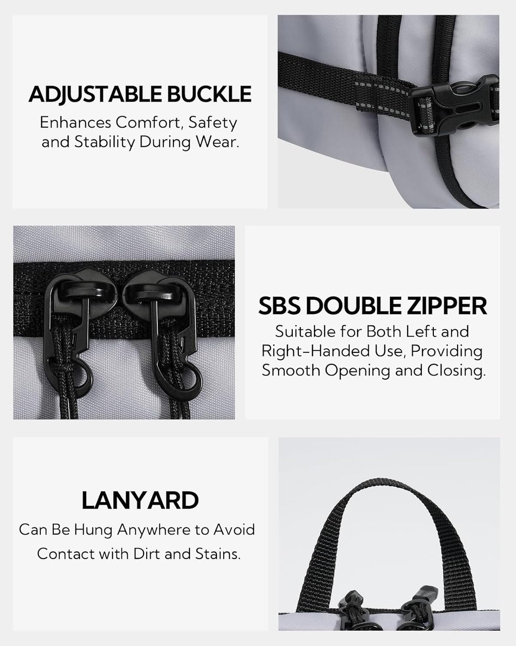WATERFLY Fanny Pack Waist Bag: 3L Large RFID Anti-Theft for Travel