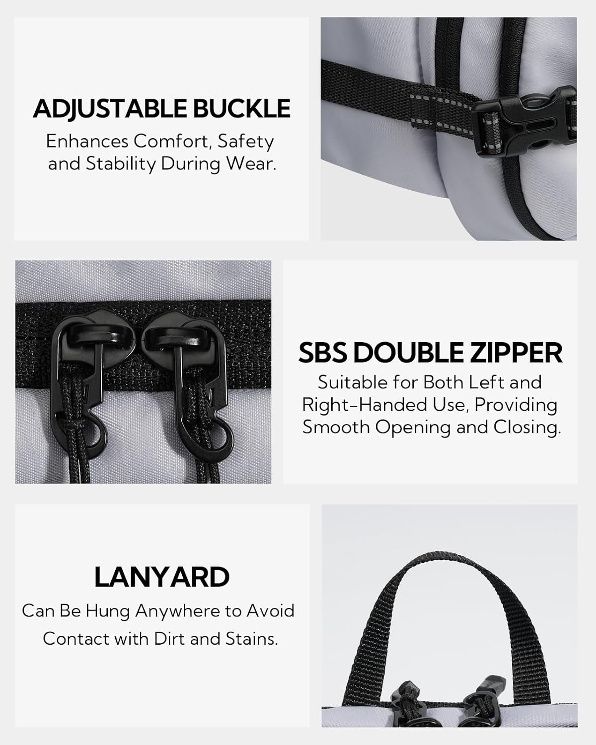 WATERFLY Fanny Pack Waist Bag: 3L Large RFID Anti-Theft for Travel