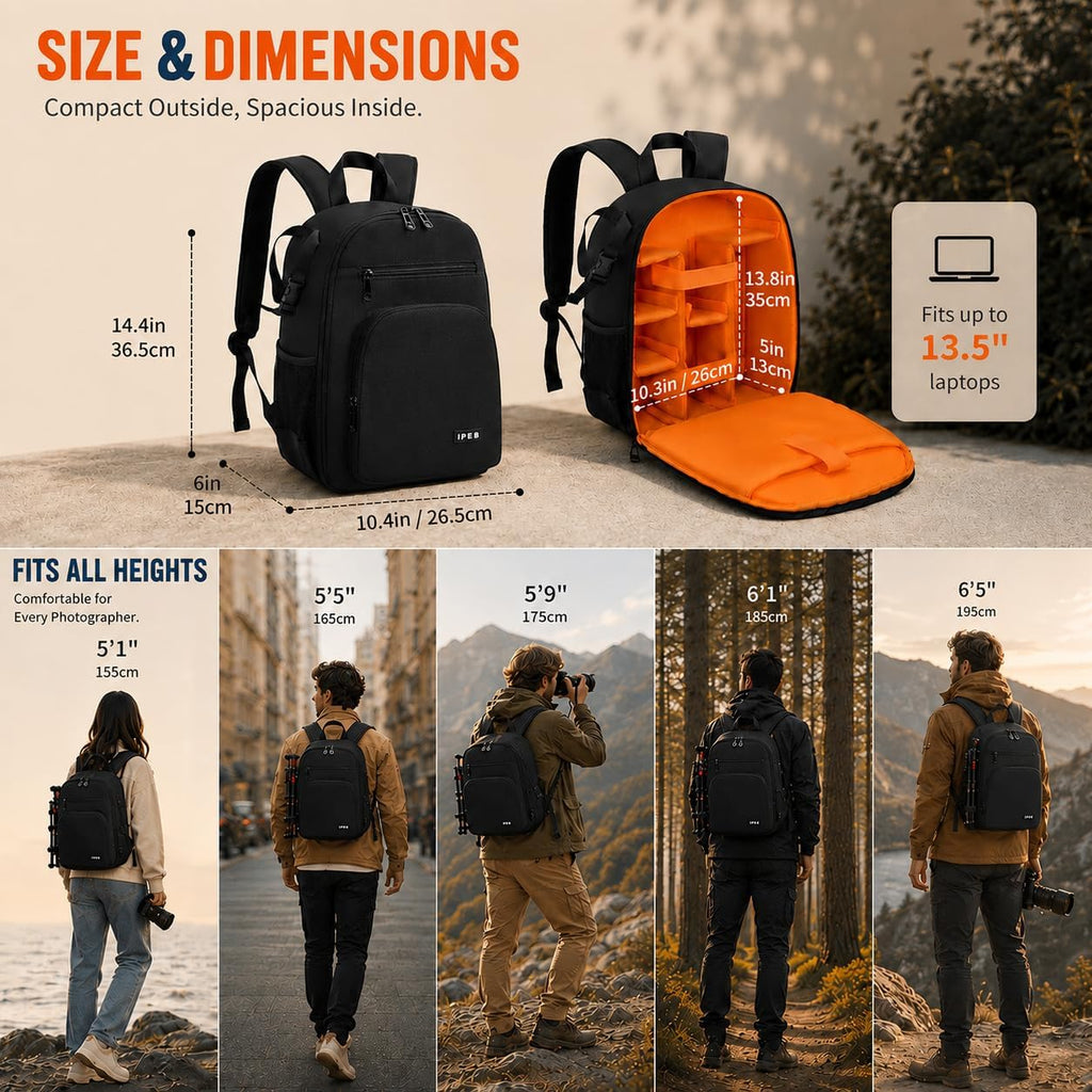 Camera Backpack for Photographers, Professional DSLR Camera Bag